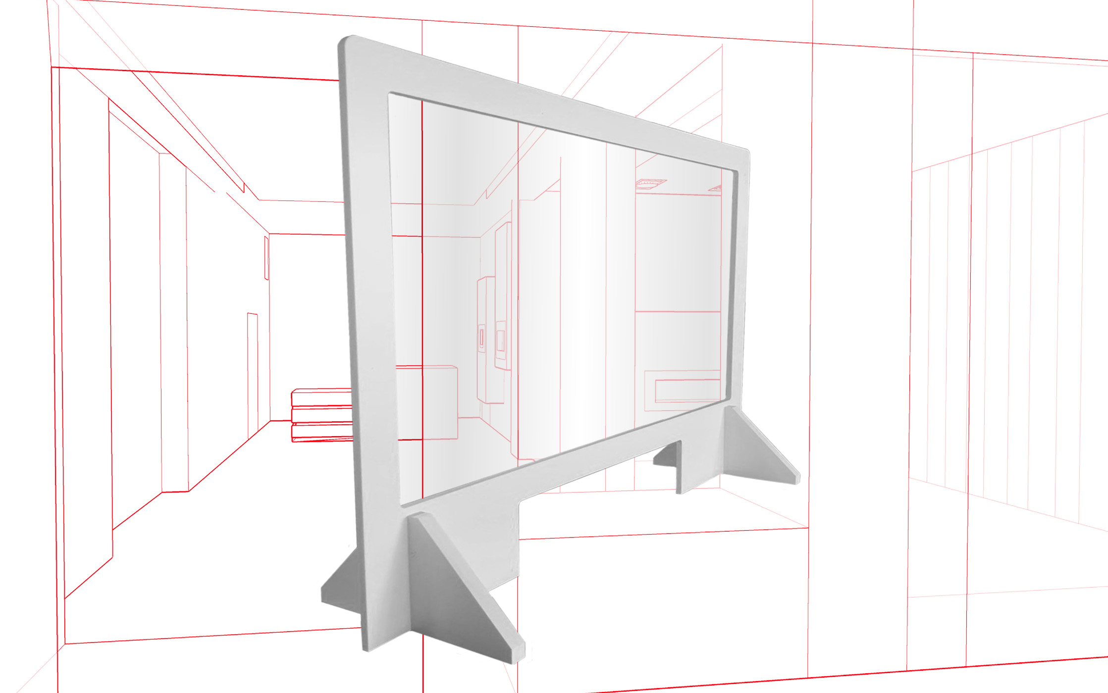 Barrière de protection transparente hygiaphone